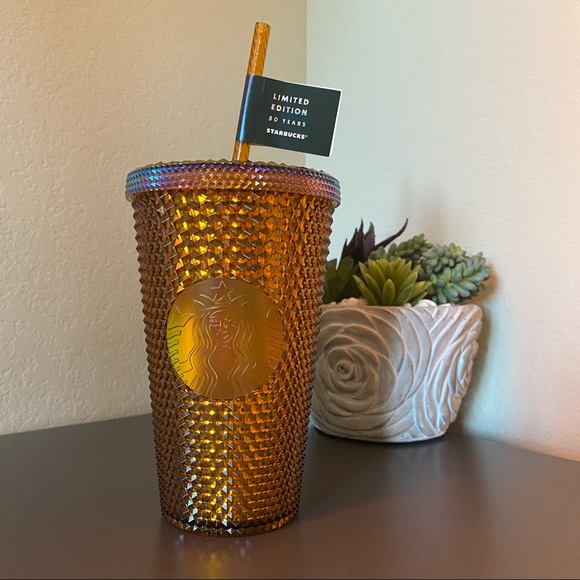 Starbucks Gold Studded 50 Yr Anniv. 16 oz Tumbler